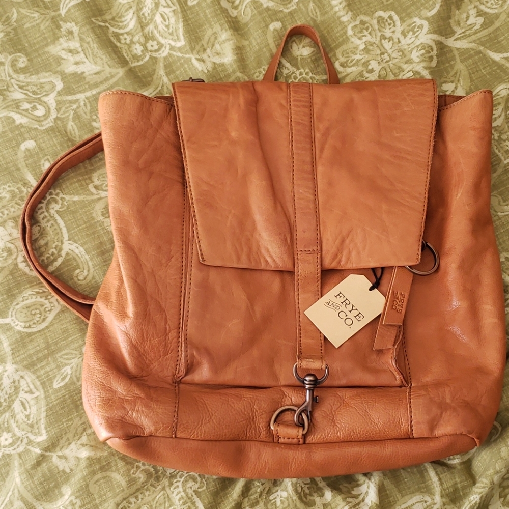Frye leather backpack